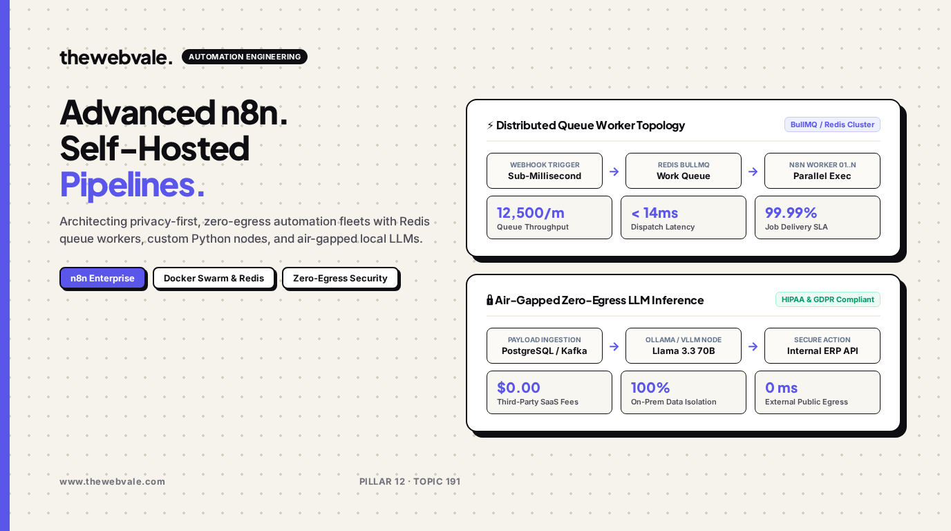 Advanced n8n Workflows: Self-Hosted, Privacy-First Automation for Enterprise Pipelines