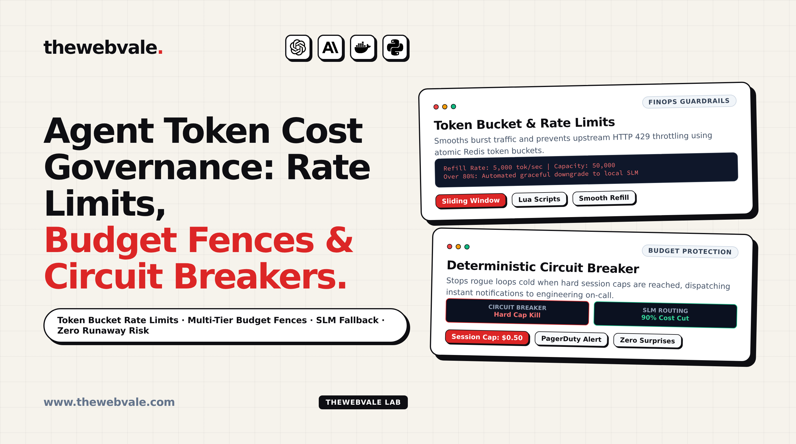 Agent Token Cost Governance: Rate Limits, Budget Fences, and Circuit Breakers
