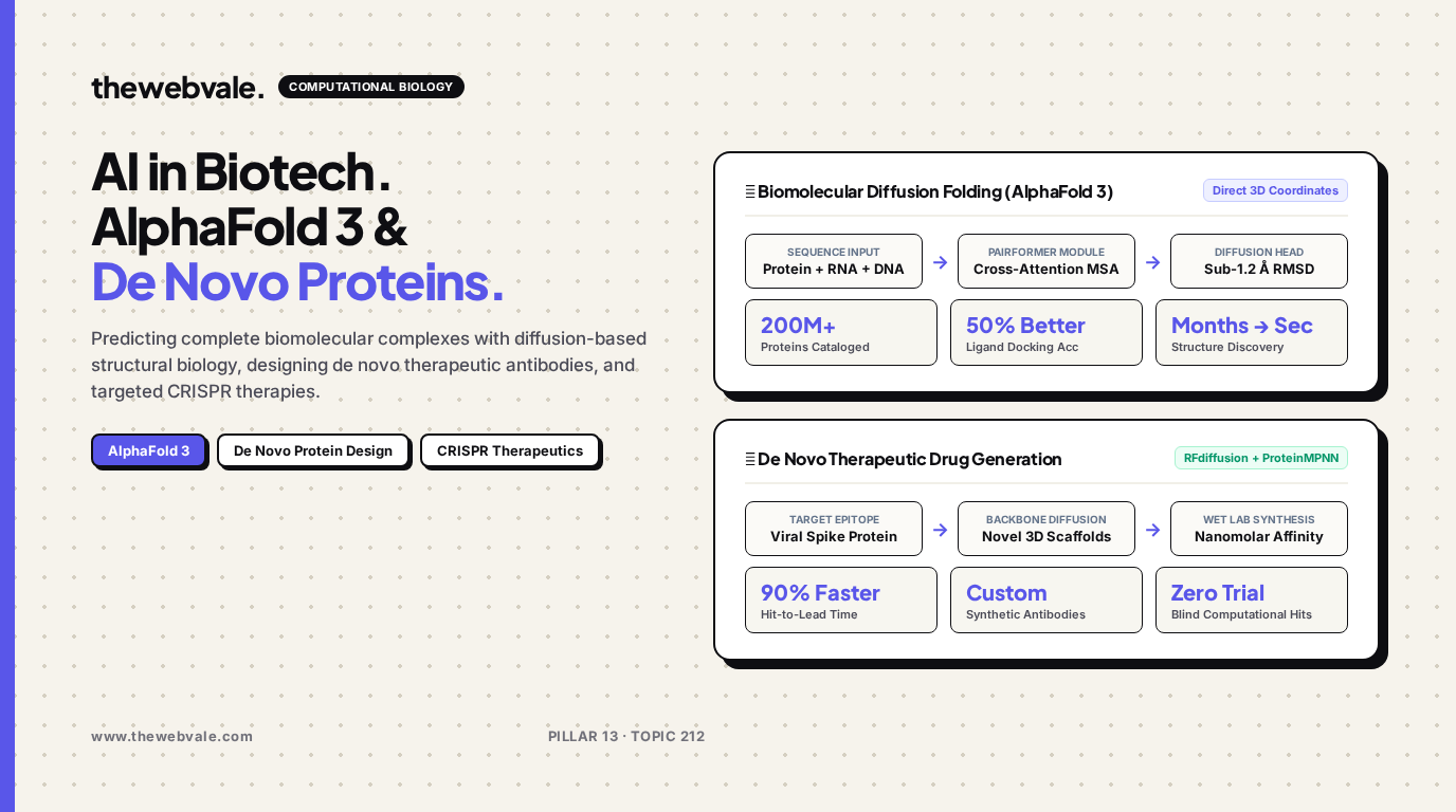 AI in Biotechnology & Medicine: AlphaFold 3, Protein Design, and Curing Genetic Diseases