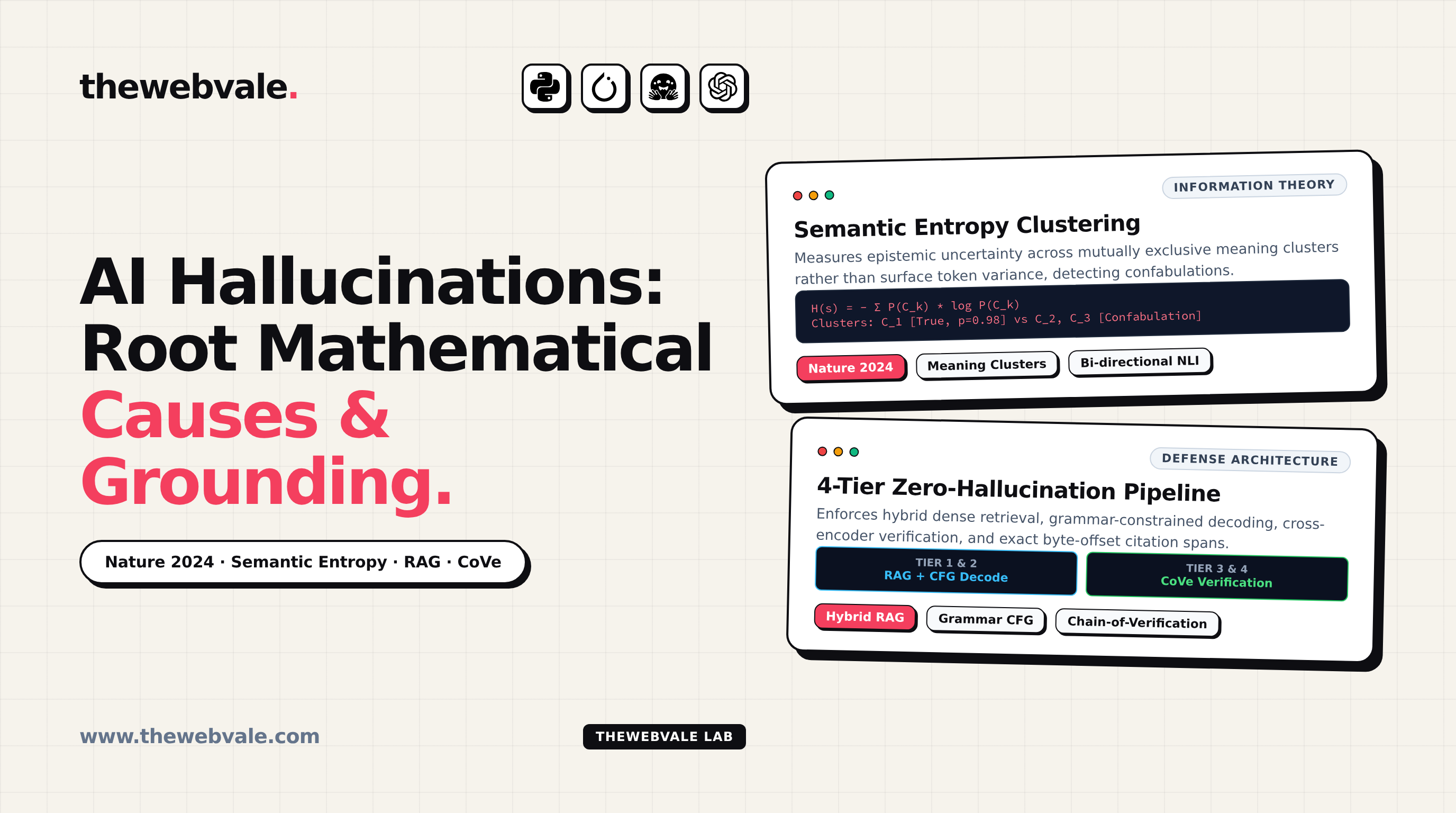 AI Hallucinations: Root Mathematical Causes & Mitigation via Grounding