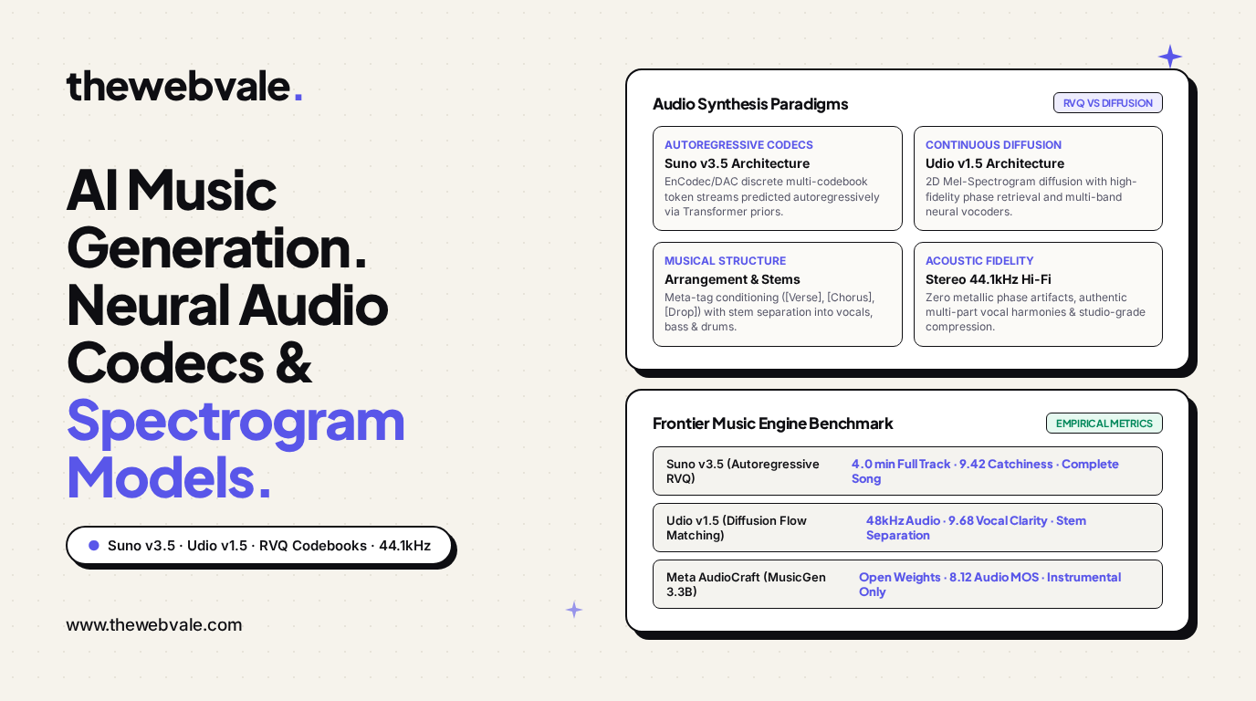 AI Music Generation: Deconstructing Suno AI, Udio & the Frontier of Full-Song Neural Synthesis