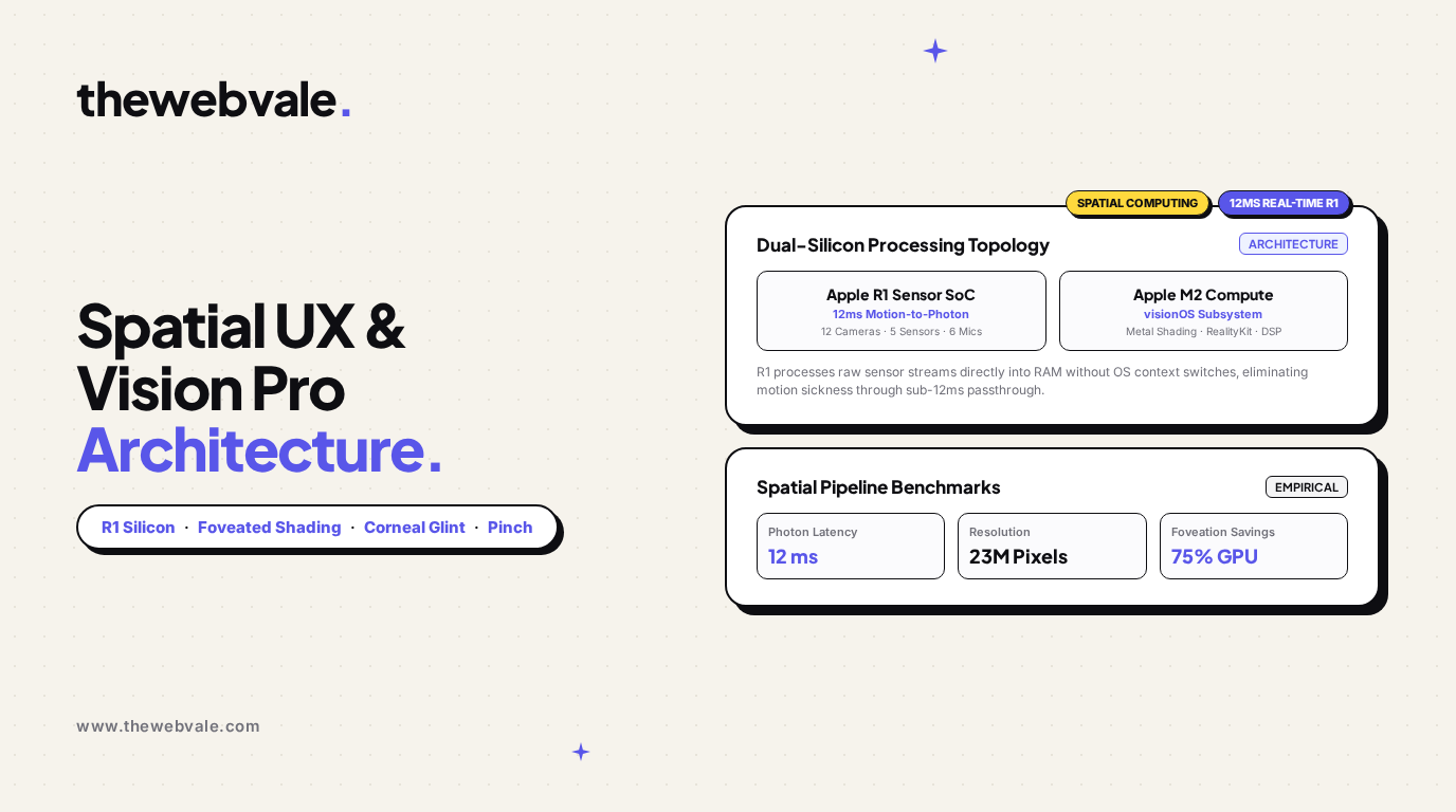 Apple Vision Pro & Spatial Interfaces: Eye-Tracking, Hand Gestures & visionOS Architecture