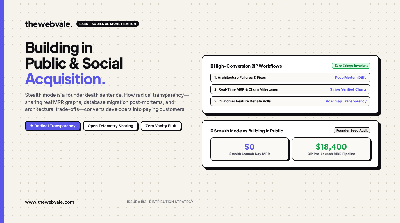Building in Public (BIP): Turning Development Updates into Customer Acquisition on X/LinkedIn