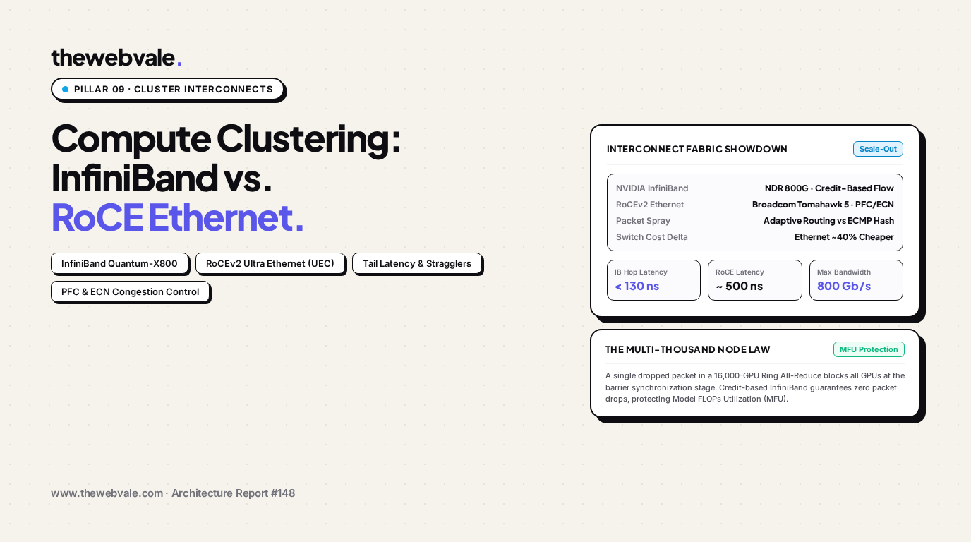 Compute Clustering: InfiniBand vs. RoCE (Ethernet) Networking for Multi-Thousand GPU Clusters