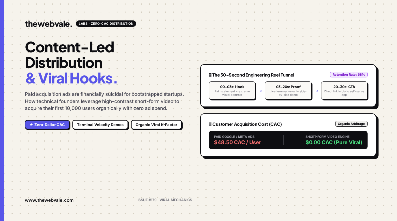 Content-Led Distribution: Using Short-Form Video to Acquire Your First 10,000 Users Organically