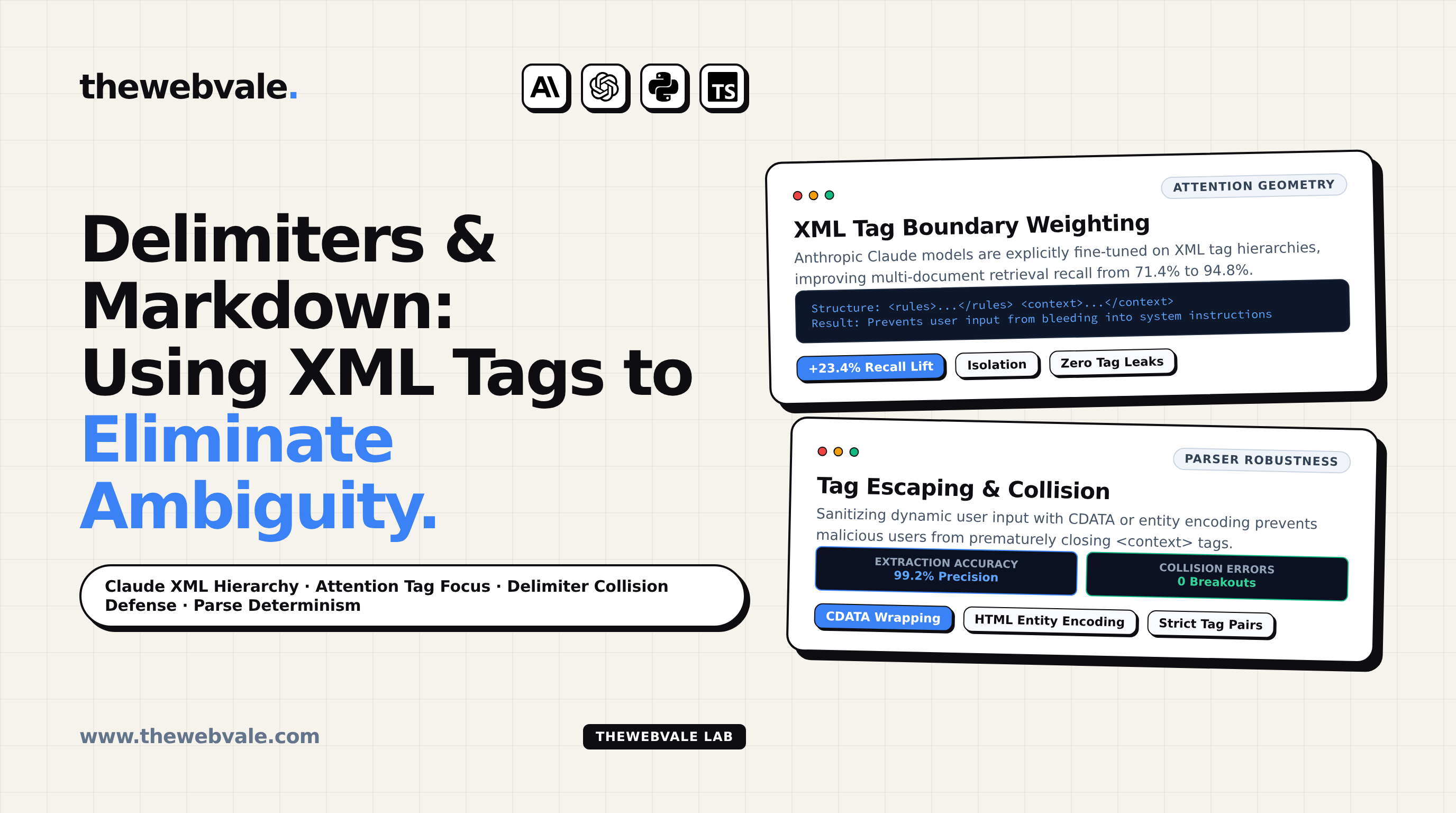 Delimiters & Markdown Structuring: Using XML Tags to Eliminate Ambiguity