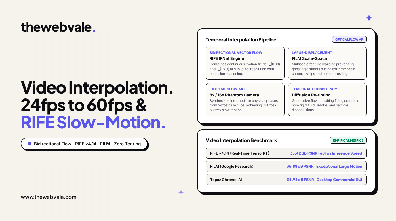 Diffusion Video Interpolation: Synthesizing 60fps High-Frame-Rate & Extreme Slow-Motion from 24fps Footage