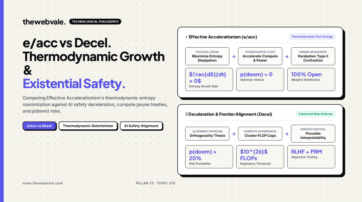 The e/acc (Effective Accelerationism) vs. Decel Debate: Technocapital Optimism vs. Existential Safety