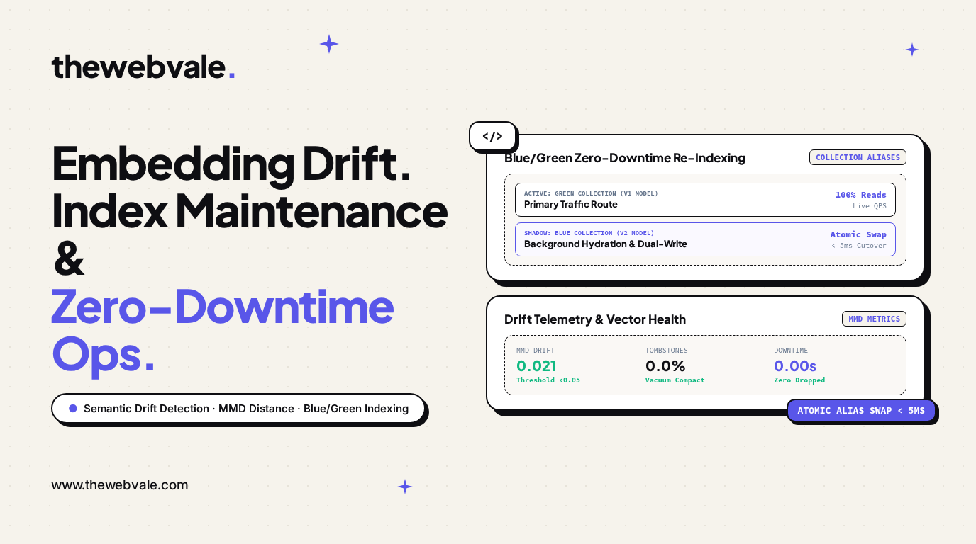 Embedding Drift & Index Maintenance: Handling Schema Updates and Document Deprecation