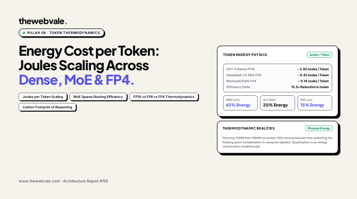 The Energy Cost per Token: Joules per Token Scaling Across Architectures & Environmental Impact