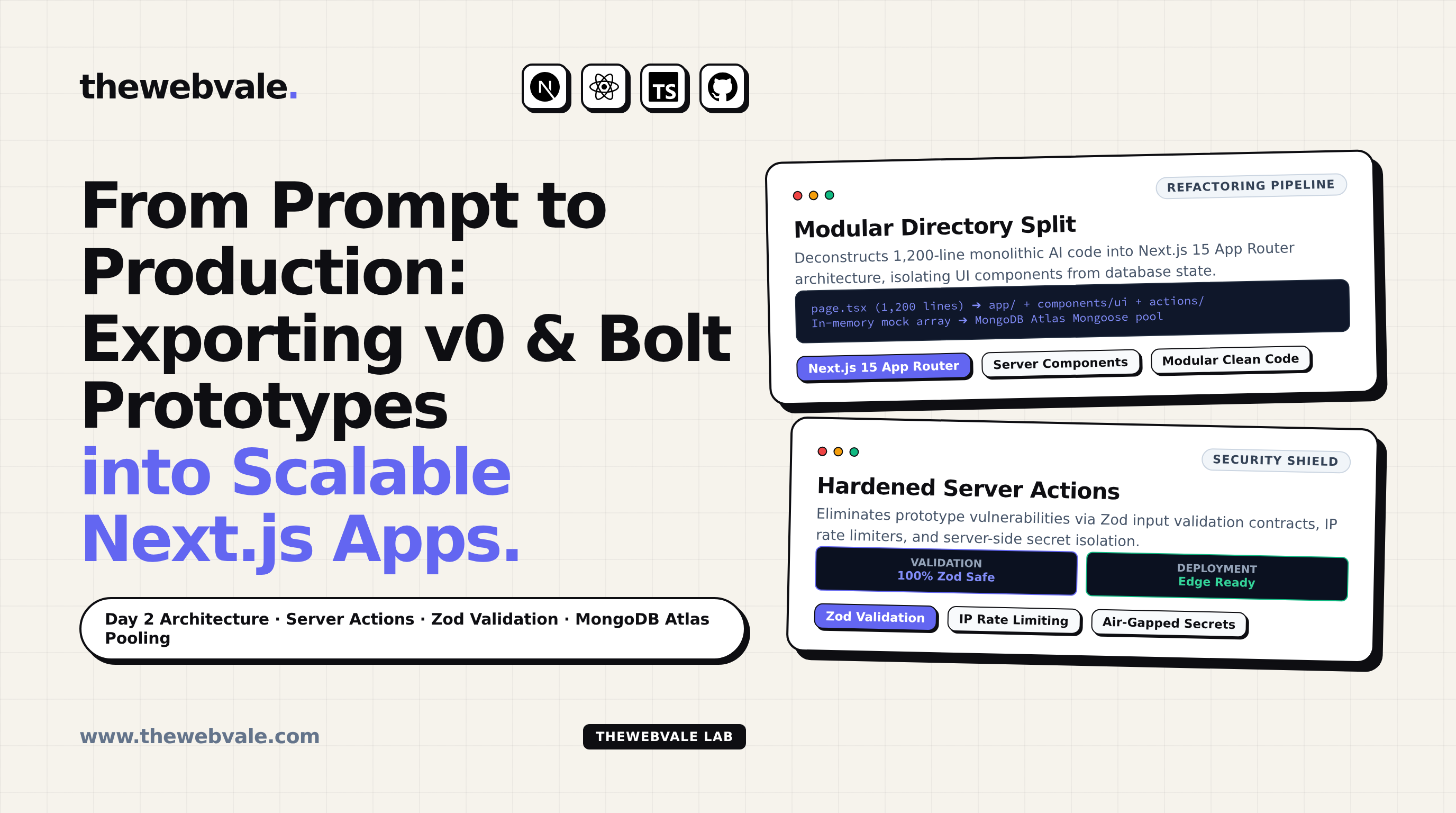 From Prompt to Production: Exporting v0/Bolt Prototypes into Scalable Next.js Repositories