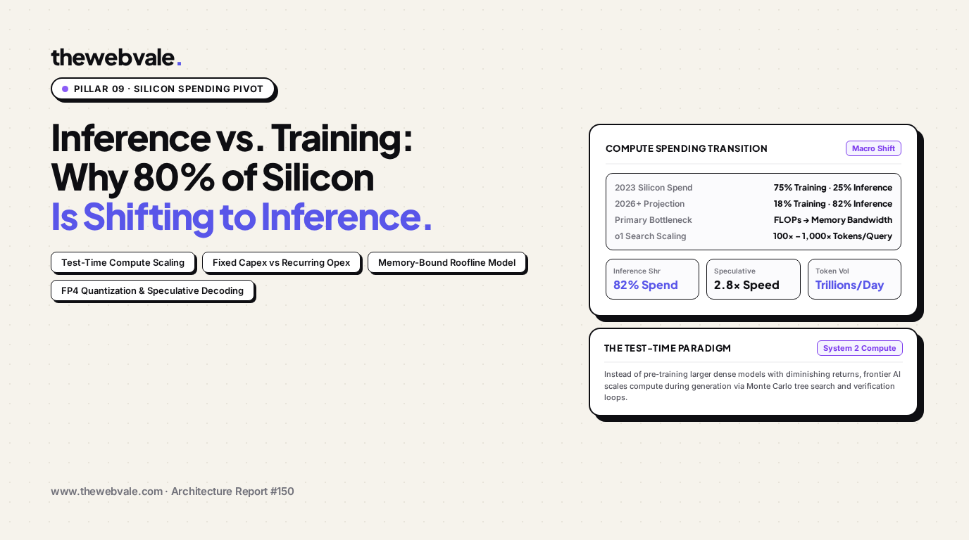 Inference vs. Training Compute: Why 80% of Future Silicon Spending Is Shifting to Inference & Test-Time Search