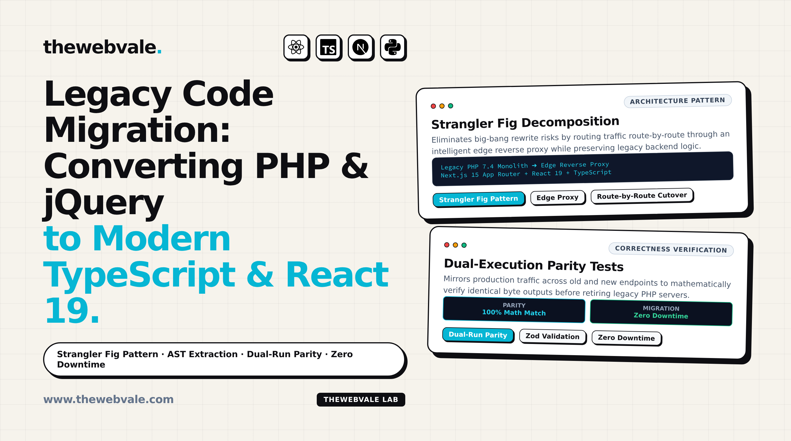 Legacy Code Migration: Converting Legacy PHP/jQuery Codebases to Modern TypeScript/React