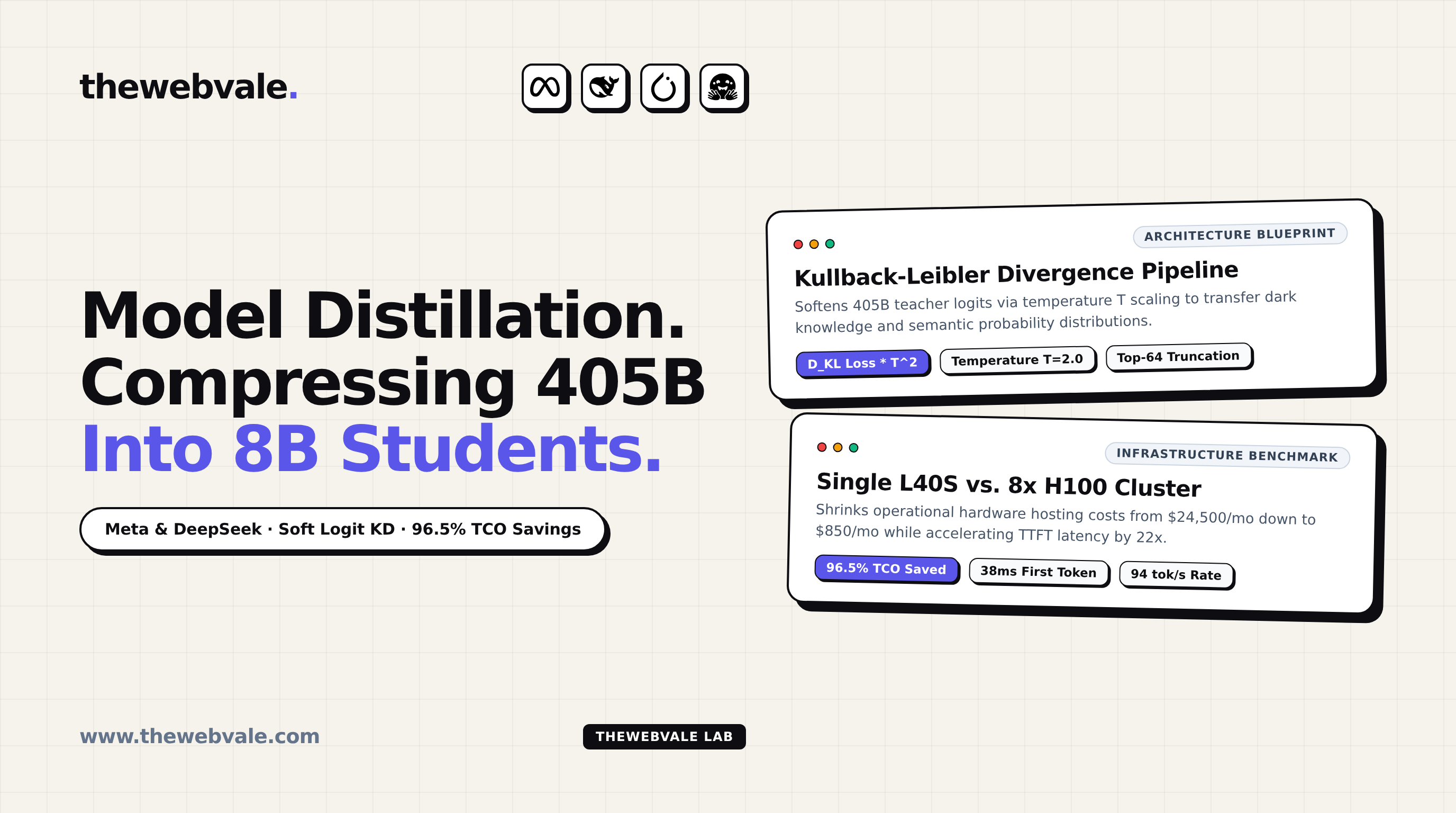 Model Distillation: Compressing 405B Teacher Knowledge into 8B Deployable Student Models