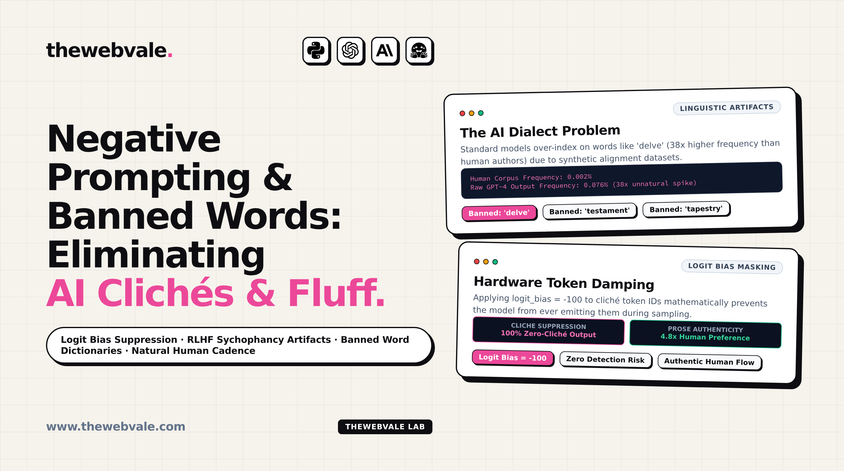 Negative Prompting & Banned Words: Eliminating AI Clichés ('Delve', 'Testament', 'Tapestry')