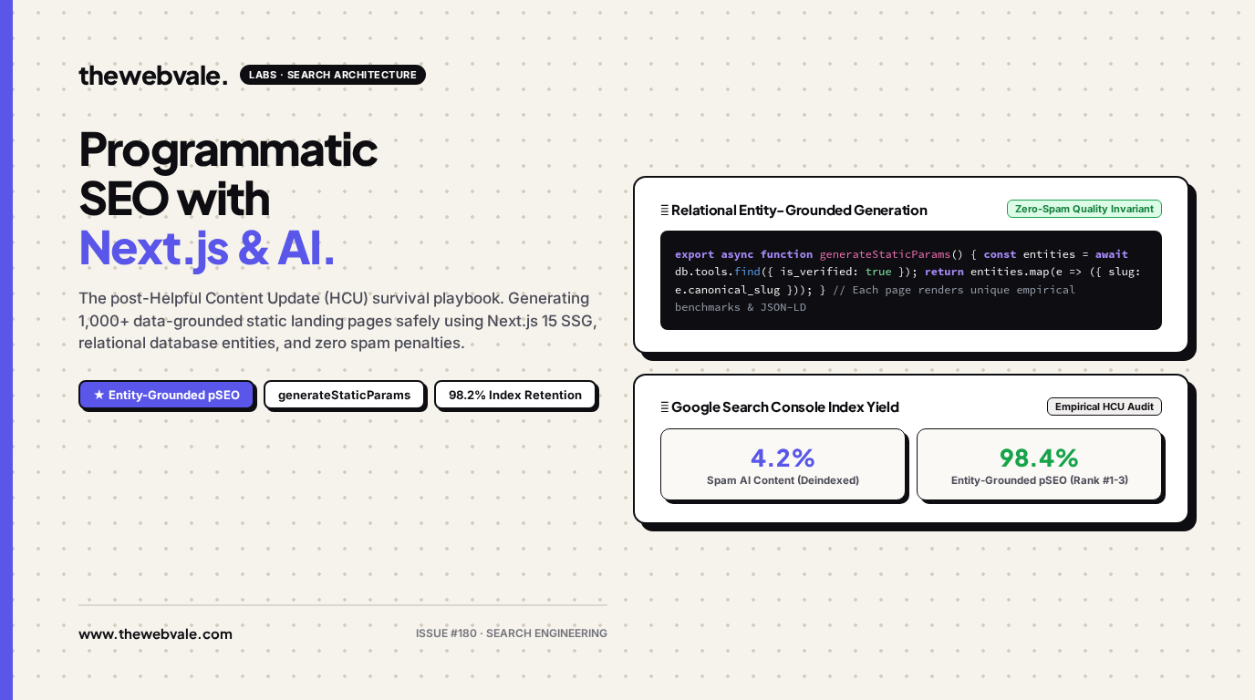 Programmatic SEO with AI: Generating 1,000+ Targeted Landing Pages Safely Without Google Penalties