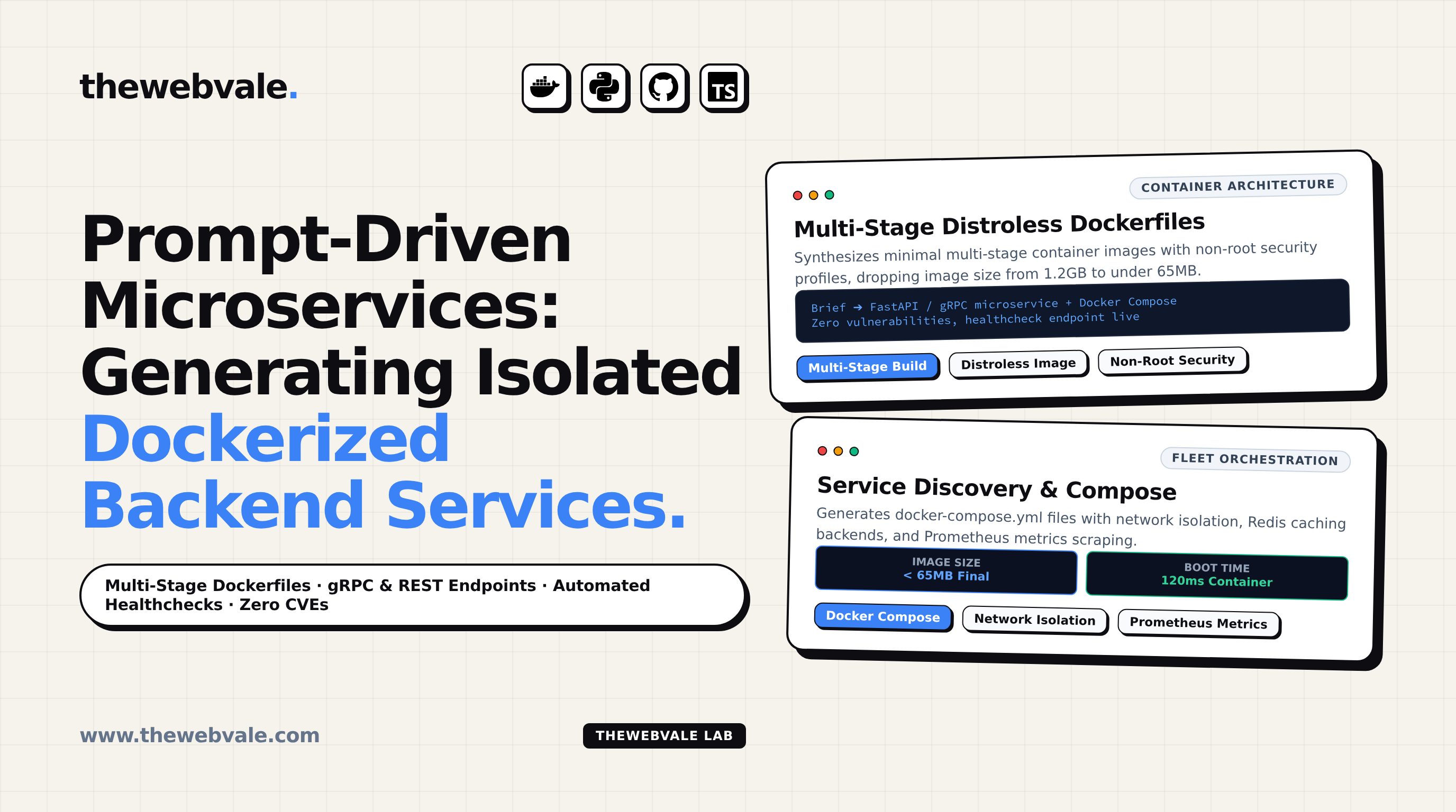 Prompt-Driven Microservices: Generating Isolated Dockerized Backend Services