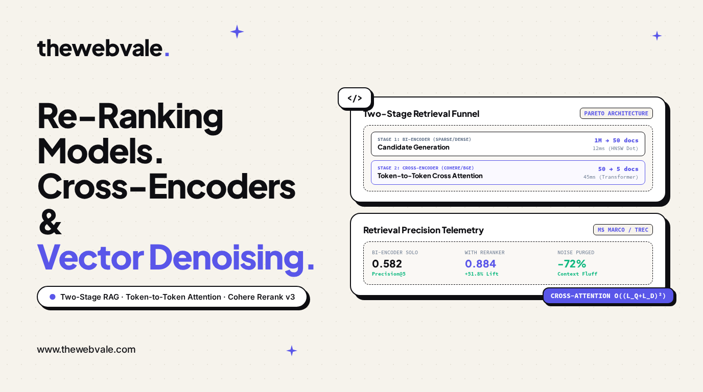Re-Ranking Models: Using Cohere Rerank and Cross-Encoders to Eliminate Vector Noise