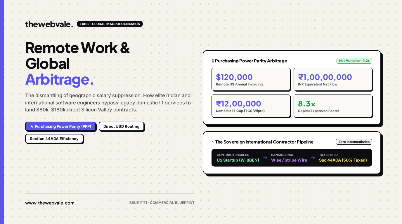 Remote Work & Global Arbitrage: Indian Engineers Landing Silicon Valley Contracts via AI Tooling