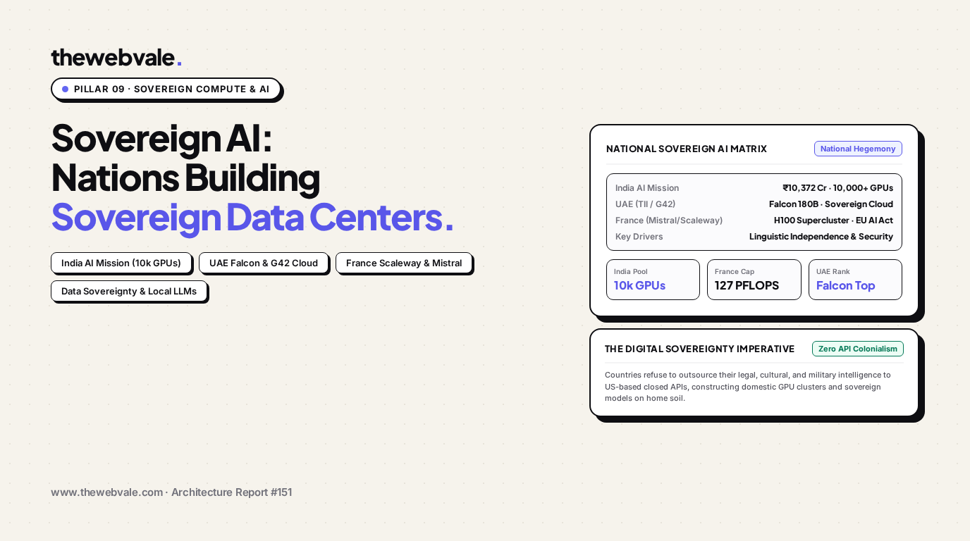 Sovereign AI Infrastructure: Nations Building Sovereign Data Centers (India AI Mission, UAE Falcon, France)