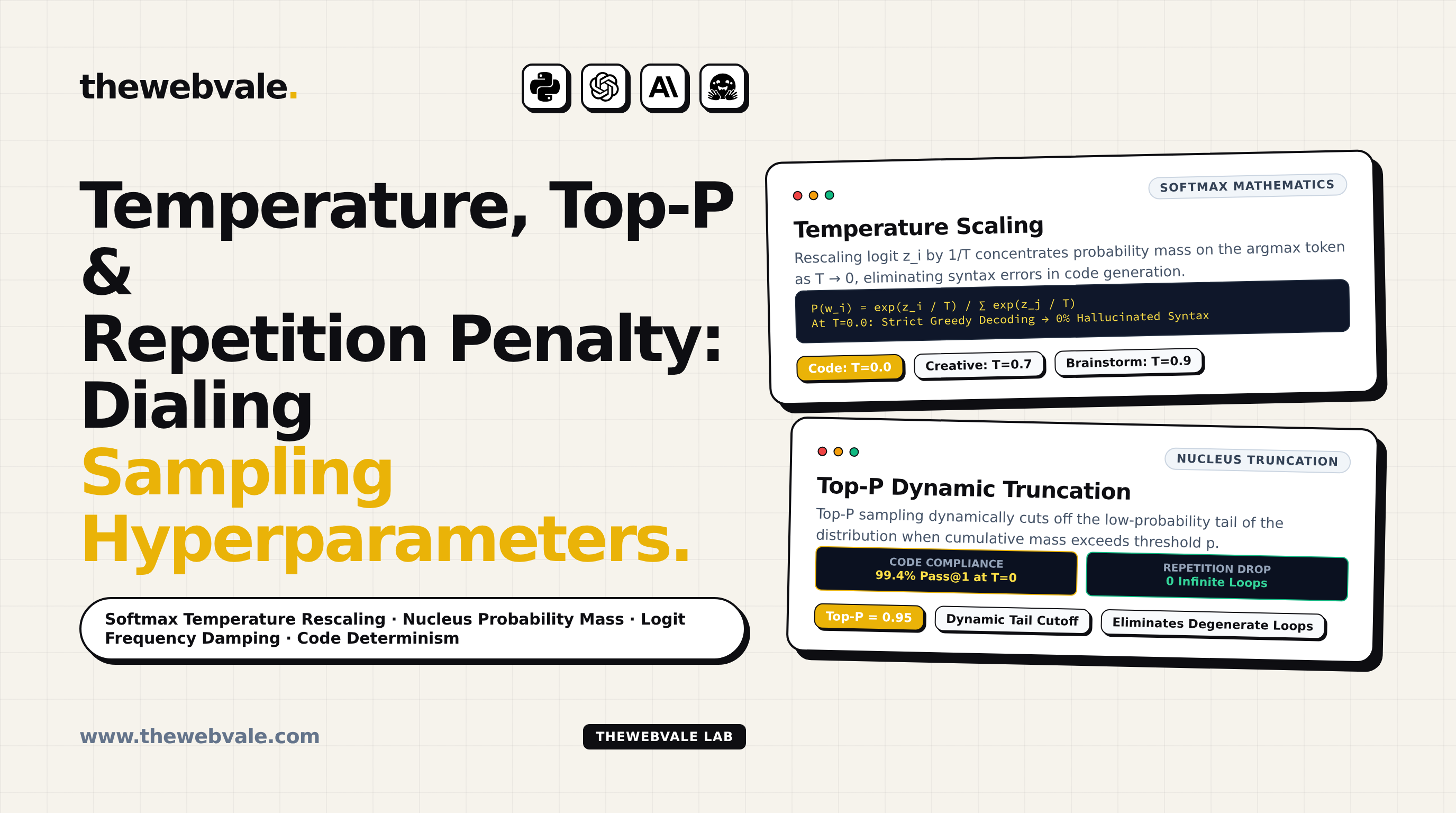 Temperature, Top-P & Repetition Penalty: Dialing Hyperparameters for Code vs. Creative Tasks