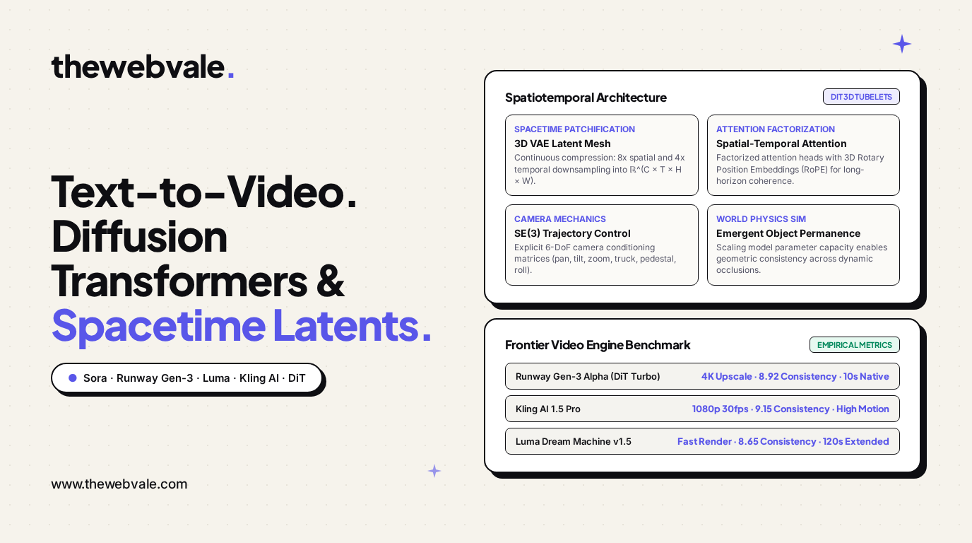 The Text-to-Video Frontier: Deconstructing Runway Gen-3 Alpha, OpenAI Sora, Luma Dream Machine & Kling AI