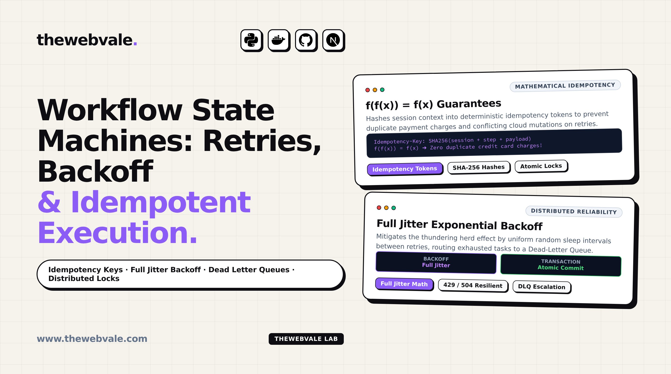 Workflow State Machines: Handling Retries, Backoff, and Idempotent Task Execution