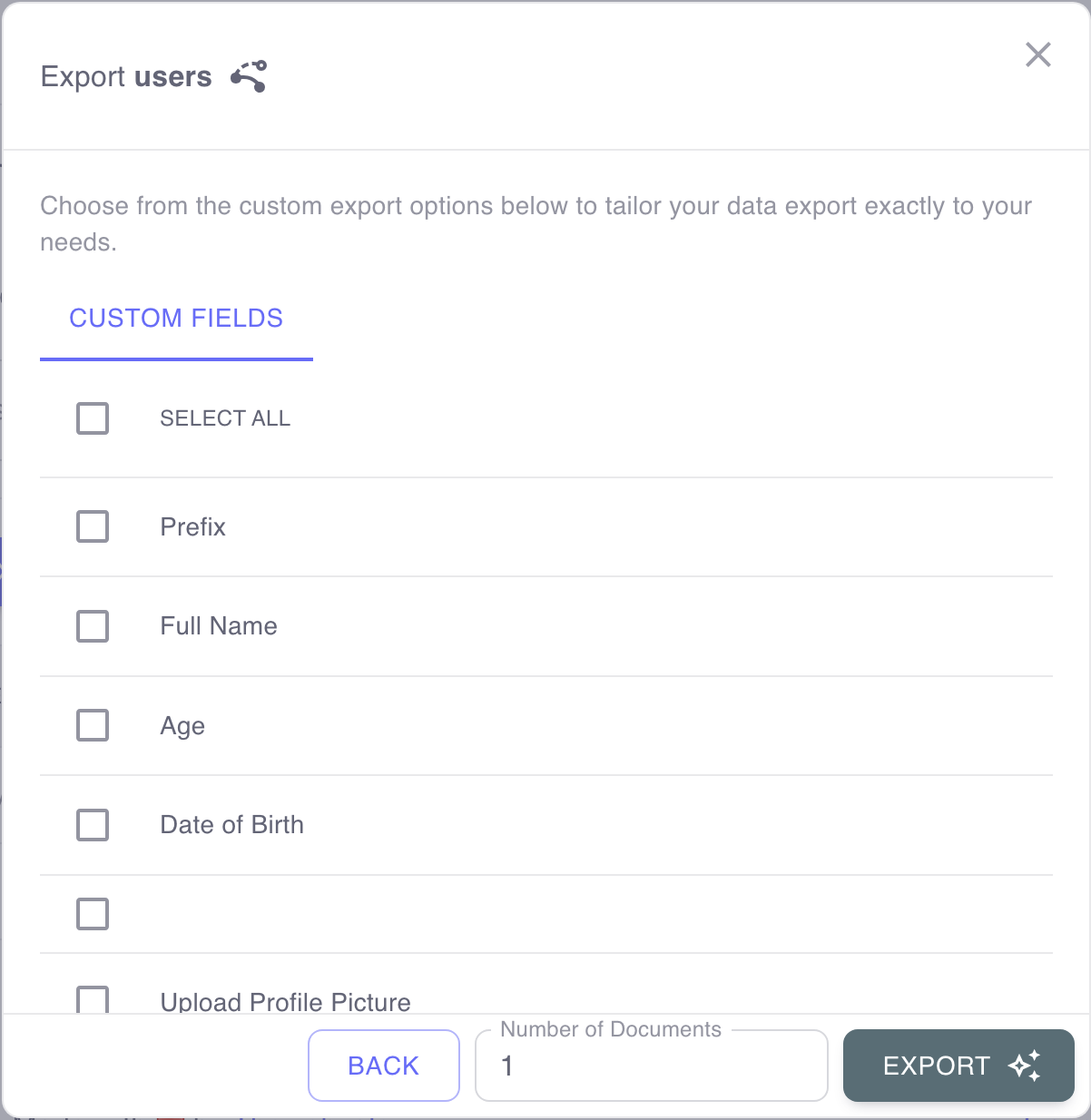export screenshot