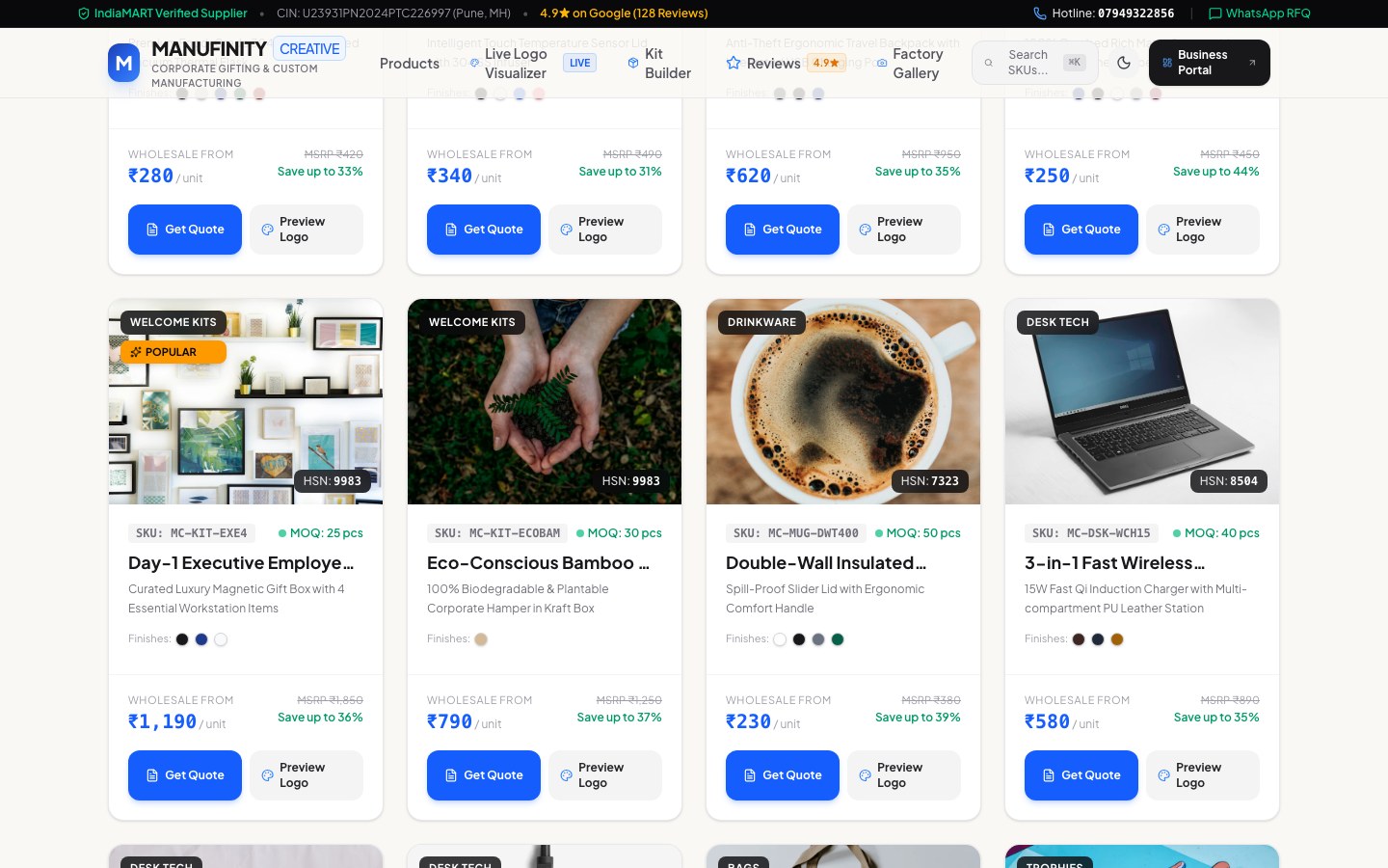 Custom Corporate Mockup Engine