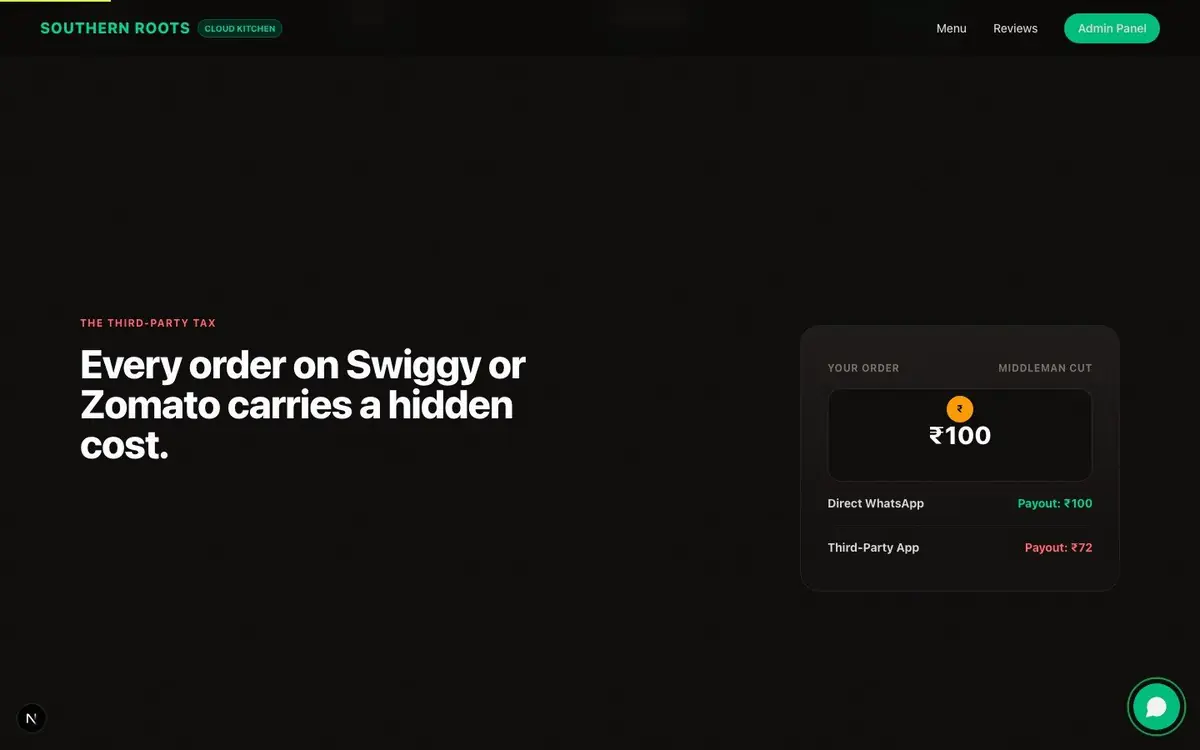 Dynamic Artisan Menu with Filters
