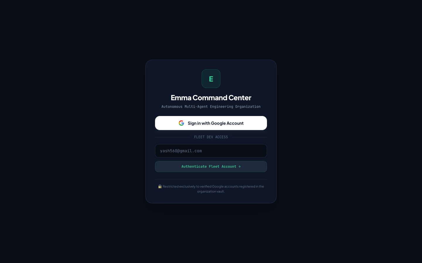 Agentic Command Center Dashboard